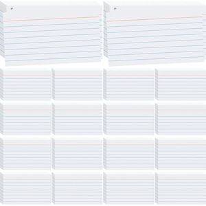 lot 21866 image: 2000 Count White 3x5 Lined Index Cards   Notecards, StudyFlash Cards