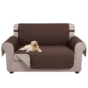 lot 21867 image: U-NICE HOME Loveseat Sofa Cover for 2 Cushion Couch, CoffeeBeige