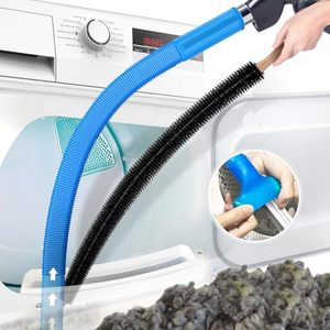 lot 21887 image: PetOde 2Pcs Dryer Vent Cleaner Kit Universal Vacuum Hose Attachment & Brush