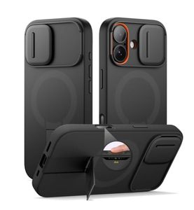 lot 21897 image: SURITCH iPhone 17 Case with Camera Cover & Kickstand, MagSafe, Black