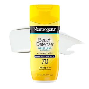 lot 21905 image: Neutrogena Beach Defense Sunscreen Lotion, SPF 70, 6.7 fl. oz