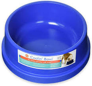 lot 21932 image: K&H Pet Products Coolin Water Bowl, Freezable Pet Water Bowl
