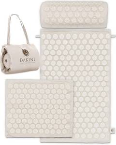 lot 21947 image: Acupressure Mat and Pillow Set with Mini Pad  Full Body Pain Relief