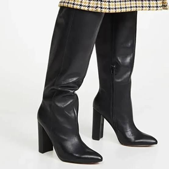 lot 24763 image: Rogue Black Knee-High Boots LAND-26 - 8.5