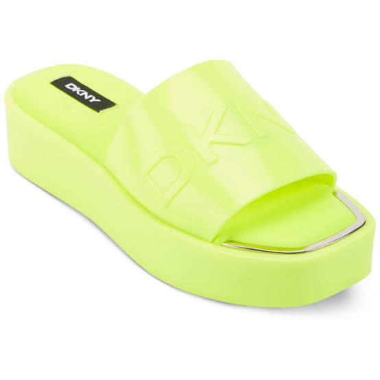 lot 61986 image: DKNY Laren Platform Slide Sandals - 10M - Retail $40