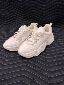 lot 61266 image: Berness pair of all-white chunky platform sneakers - 8