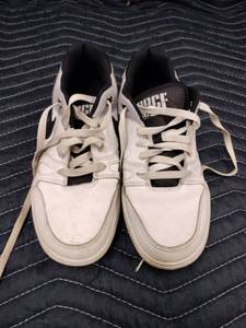 lot 61274 image: Men Nike Full Force Low Sneakers Shoes White Black Pewter - 6.5Y