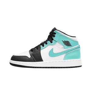 lot 61278 image: Big Kid s Jordan 1 Mid  Igloo  WhiteTropical Twist-Black (554725 132) - 7y
