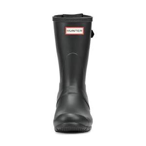 lot 61249 image: matte black Hunter Original Short rain boots - 13y