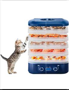lot 19724 image: Food Dehydrator Dryer, Digital Adjustable Timer & Temperature Control, Ideal for Fruits, Meat, Vegetables, Candy & Snacks - Retail $58