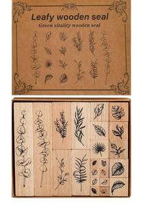lot 19751 image: Poooliprint Journaling Floral Ink Stamps and 5 Inkpads - Retail $30