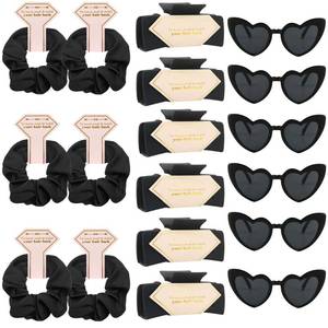 lot 19887 image: Tethzeng Bridesmaid Scrunchies Proposal Gifts Bachelorette Hair Claws Clips women heart sunglasses for Wedding Party Favors (40, White&Sage Green box) - Retail $65