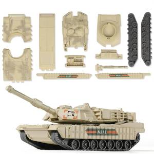 lot 19922 image: SEBUNAS 172 Scale M1A2 Military Tank Quick Build Model Kits U.S. Vehicle - Retail $11