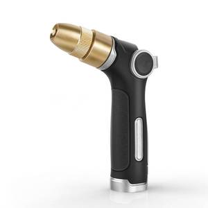 lot 19923 image: RESTMO Garden Hose Nozzle, Heavy Duty Water Hose Sprayer for Outdoor, Silver - Retail $30