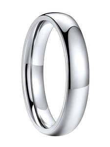 lot 19962 image: FaithHeart Mens Stainless Steel Wedding Band Rings - Polished Wedding Bands Non Tarnish Engagement Ring Mens Ring  - Retail $20