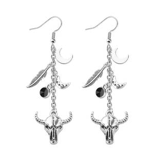 lot 19970 image: OKEYCH Ghost Inspired Gift C Earrings Ghost Fan Jewelry Cosplay Merch - Retail $14