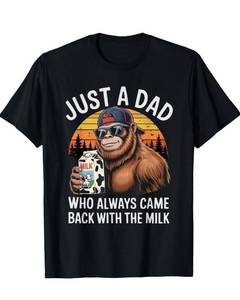 lot 19999 image: Fathers Day Shirt Funny Dad Joke Shirts for Men Casual Graphic Tee Tops(Milk,S) - Retail $0
