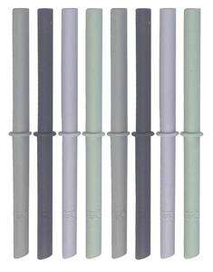lot 20009 image: Elk and Friends KidsToddler 6.3 Silicone Straws with Stoppers  8pk - Retail $14
