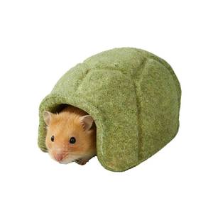 lot 20024 image: Generic Natural Seagrass Hamster Hideout, Turtle Shell Chew Toy Small Animal Shelter for Gerbil Chinchilla - Retail $14