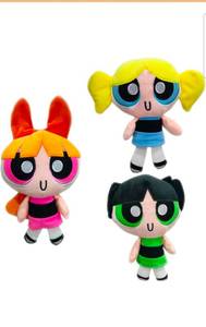 lot 20030 image: Plush 3 Pcs 22 cm8inch Plush Doll Bubbles Flower Stuffed Toys Figure Toys Xmas Kids Birthday Gifts,Multi Colored - Retail $27