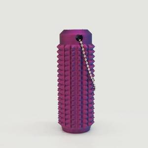lot 20034 image: 2 pack Little Ouchies Fidget with Keychain��Relieve Anxiety����Gradient Color����Pocket-Size�� 3D Printed Fidget Toy, Fidget Keychain for Anxiety Relief��Laser Purple - Retail $16