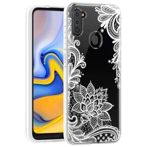 lot 20051 image: Sidande for Galaxy A11 Case, for SamsungA11 Shockproof Clear Floral Soft Flexible TPU Slim Protective Phone Case Cover for Samsung Galaxy A11 Mandala