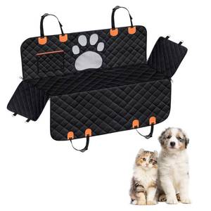 lot 20089 image: Dog Car Seat Cover For Back Seat, 100% Waterproof Hammock & Back Seat Protector 137147 cm (5458 in), Heavy Duty 600D Oxford, Non-Slip, Scratchproof, Easy to Clean, Universal Fit for Cars, - Retail $35