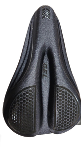 lot 20105 image: Bike Seat Cushion - Gel Padded Bike Seat Cover for Men Women Comfort, Extra Soft Exercise Bicycle Seat Compatible with Peloton, Outdoor & Indoor with Straps and Drawstring Fastening  - Retail $19