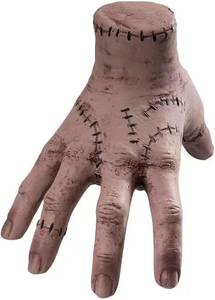 lot 18074 image: Halloween Scary Fake Hand Props,Halloween Fake Han-d Horror Realistic Creeper Hand Costume Prop, Accessories for Home Decor Halloween Decorations - Retail $10