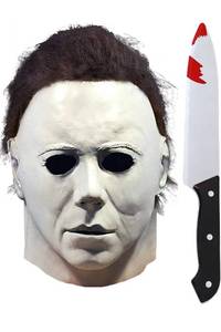 lot 18082 image: Halloween Mask Michael Myers Mask Scary Horror Cosplay Party Mask - Retail $20