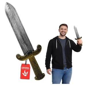 lot 18090 image: Nicky Bigs Novelties Plastic Sword Prop, Fake Roman Sword, Fake Dagger, Medieval Dagger, Pirate Sword for Adults - Retail $11