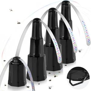 lot 18127 image: Fly Fans for Tables, Bug Fans with Holographic Blades 4 Pack - Retail $27