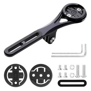 lot 18137 image: Bike Aero Integrated Handlebar Out Front Combo Mount, Integrated Handlebar System Bicycle Computer Mount Compatible with Garmin, Wahoo, Go Pro - Retail $19