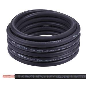 lot 18146 image: 20 Gauge Battery Cable,30FT Black 20 AWG Pure Copper Wire Welding Cable, for Automotive, Battery, Solar and Generator, Standard USA OFC Wire - Retail $170
