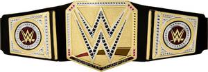 lot 18167 image: Mattel WWE Championship Title, Undisputed WWE Universal Championship Role-Play & Costume Accessory, Wearable Leather-like Belt 3 Feet - Retail $20