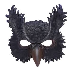 lot 18191 image: Owl Mask Halloween Masquerade Foam Mask Bird Animal Half Face Mask for Cosplay Costume - Retail $13