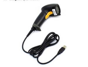 lot 18200 image: USB Laser Barcode Scanner Wired Handheld - Retail $22