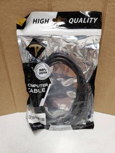 lot 18208 image: Computer Cable DP to HDMI 1.8M High-Speed - Retail $13