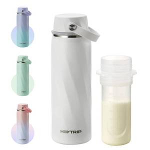 lot 18224 image: 20oz Portable Breastmilk Cooler Bottle for Outdoor, White - Retail $29