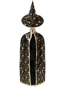 lot 18233 image: Halloween Wizard Costume Set Include 51 Cloak & Star Hat - Retail $19
