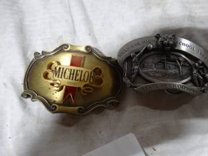 lot 36072 image: Lot of Two Collectible Belt Buckles