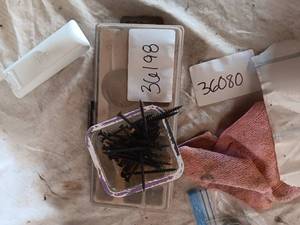 lot 36198 image: Lot of Misc garage items like screws and other things