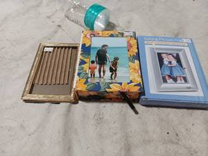 lot 36286 image: Lot of picture frames and picture box