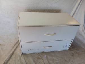 lot 38001 image: Small White Storage Dresser