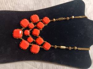 lot 38051 image: Golden and Orange Colored Necklace