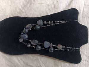 lot 38053 image: Thick Bead, Dark colored Necklace