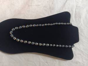 lot 38055 image: Black Beaded Necklace