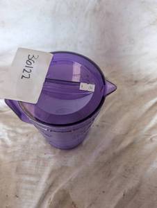 lot 36122 image: Purple plastic water pitcher