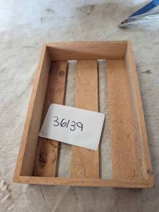 lot 36139 image: Small Rectangular wooden craft crate