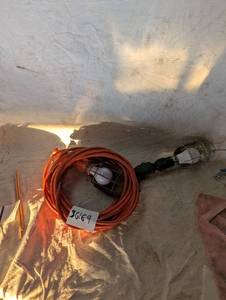lot 36169 image: Orange 25 foot work Light